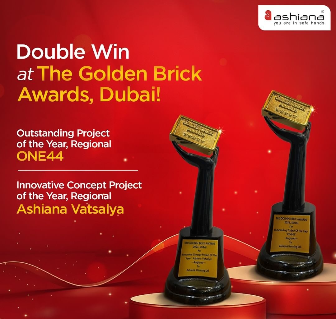 Ashiana Housing Shines at The Golden Brick Awards 2024