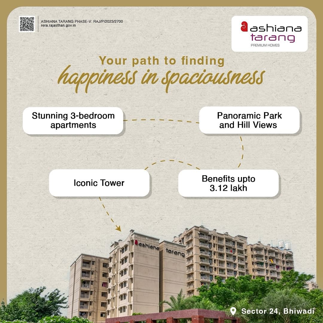 Ashiana Tarang in Bhiwadi – Your Destination for Premium Homes